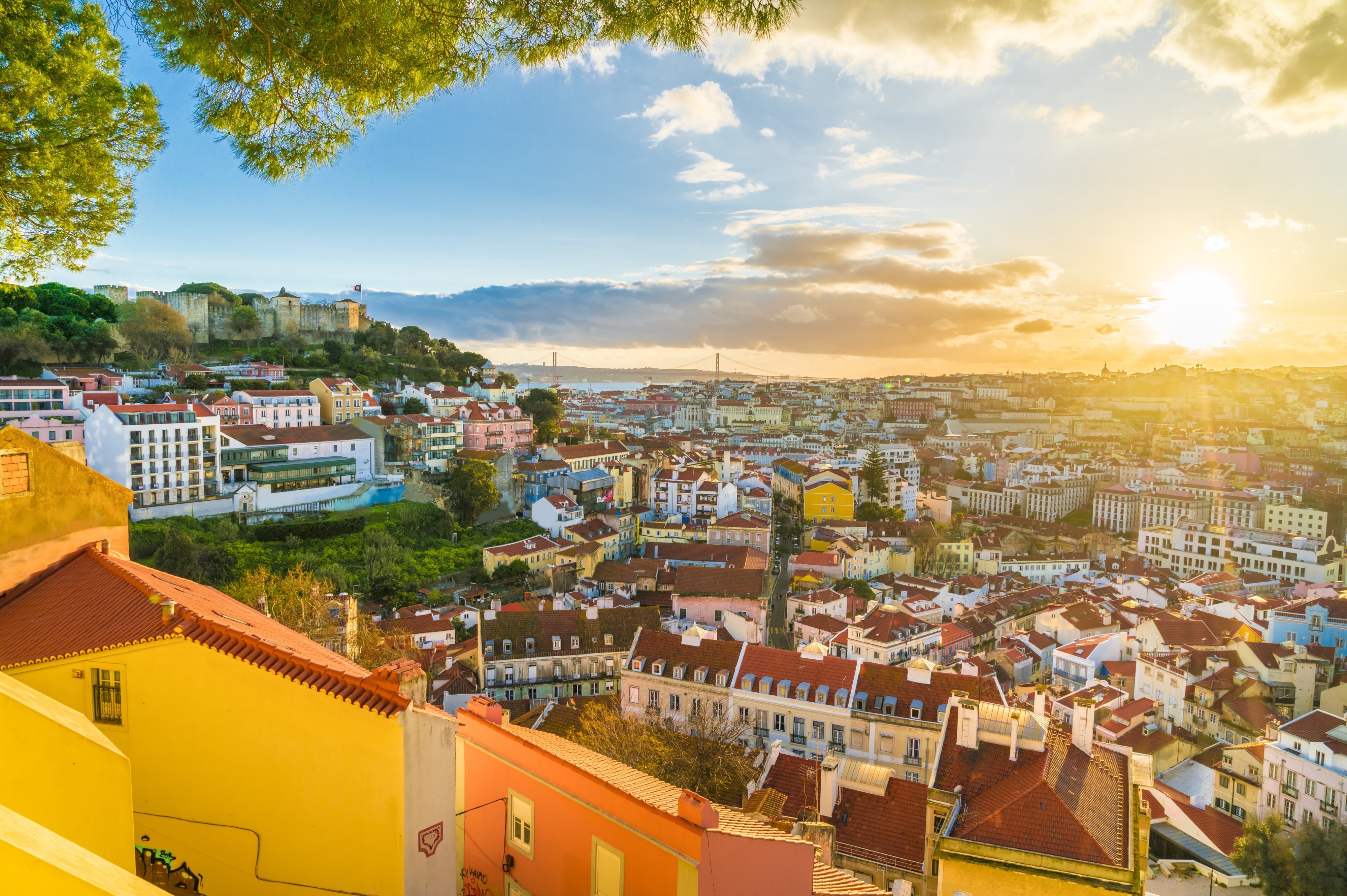 Vista aérea de Lisboa